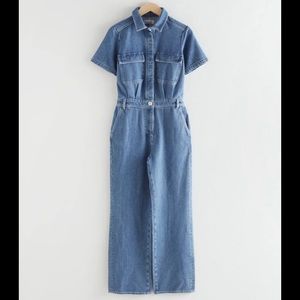 & Other Stories boxy denim jumpsuit